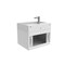 Castello Usa Amazon 24-inch White Vanity Set with White Top and Brushed Nickel Handles CB-MC-24W-BN-2056-WH - alternate 7